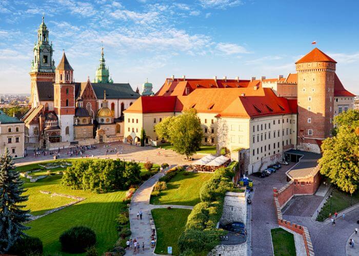 The Historic Centre of Kraków at the foot of the Royal Wawel Castle