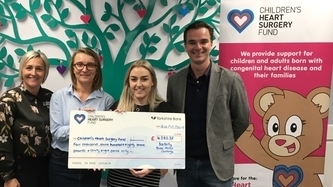 Childrens Heart Foundation - Cheque handover by icelolly.com